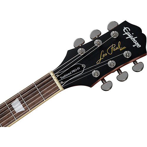 Epiphone Les Paul Traditional Pro IV Limited-Edition Electric Guitar Worn Wine Red - musicians--Friend
