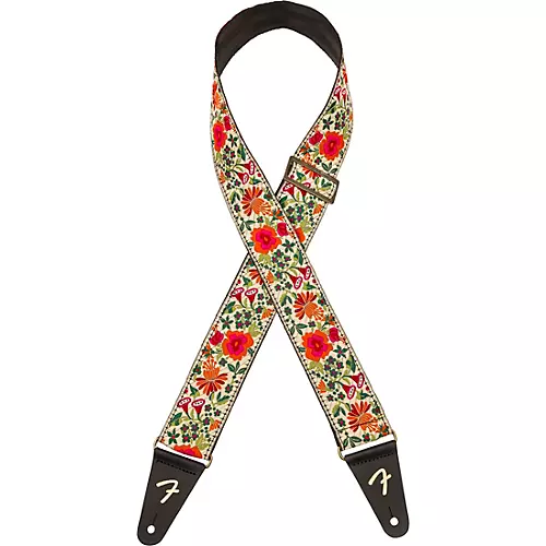 Fender Mosaic Jacquard Guitar Strap Cream - musicians--Friend
