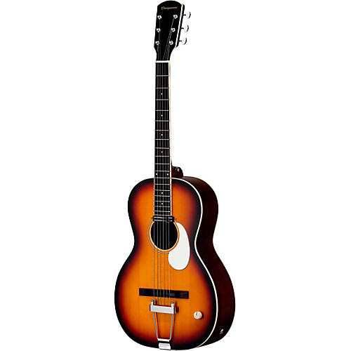 Orangewood Juniper Rubber Bridge Parlor Acoustic-Electric Guitar Black - musicians--Friend
