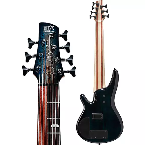 Ibanez Bass Workshop SRAS7 7-String Electric Bass Cosmic Blue Starburst - musicians--Friend