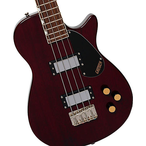 Gretsch Guitars Streamliner Jet Club Bass Single-Cut Short-Scale Bass Walnut Stain - musicians--Friend