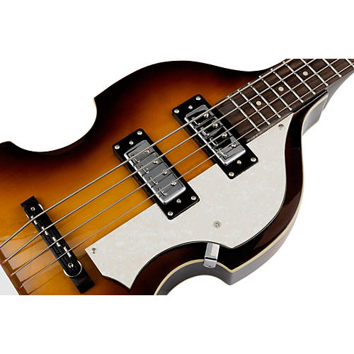 Hofner Ignition Series Short-Scale Violin Bass Guitar with Cavern Pickup Spacing Sunburst - musicians--Friend