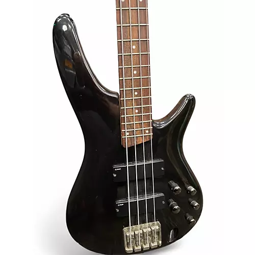Used Ibanez SR300 Black Electric Bass Guitar Black - musicians--Friend