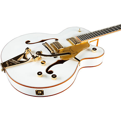 Gretsch Guitars Falcon Hollow Body with String-Thru Bigsby Electric Guitar Cerulean Smoke - musicians--Friend