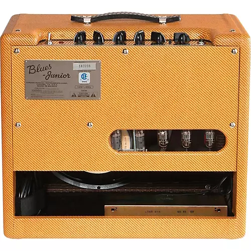 Fender Blues Junior Lacquered Tweed 15W 1x12 Jensen C12-N Tube Guitar Combo Amp - musicians--Friend
