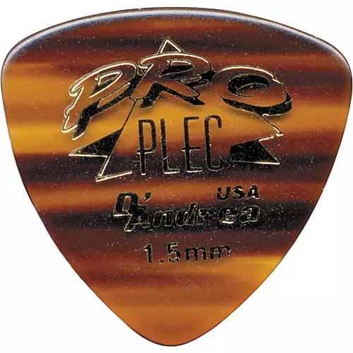 D'Andrea Pro Plec Rounded Triangle Picks - One Dozen Shell 1.5 mm - musicians--Friend