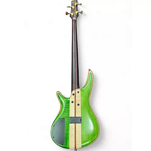 Used Ibanez SR4FDMX Emerald Green Electric Bass Guitar Emerald Green - musicians--Friend