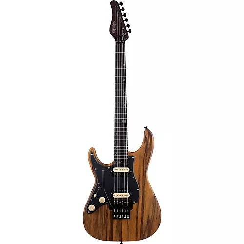 Schecter Guitar Research SVSS Exotic Left-Handed Electric Guitar Black Limba - musicians--Friend