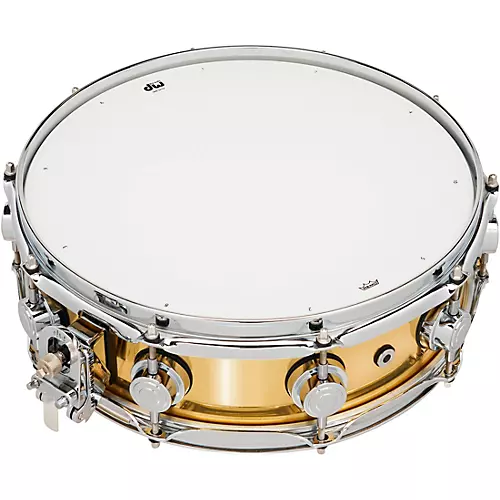 DW Collector's Series Polished Brass Snare Drum 14 x 4 in. - musicians--Friend