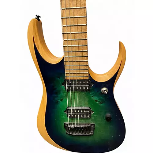 Used Ibanez RGDIX7MPB Sureal Blue Burst Solid Body Electric Guitar Sureal Blue Burst - musicians--Friend