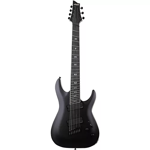 Schecter Guitar Research C-7 Multiscale SLS Elite Evil Twin Satin Black - musicians--Friend