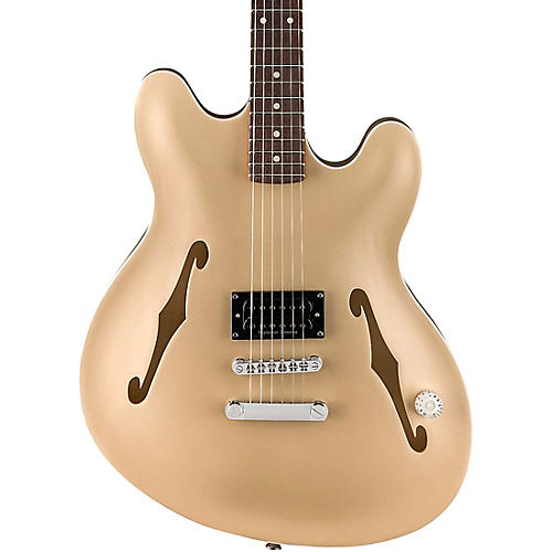 Fender Tom DeLonge Starcaster Electric Guitar Satin Shell Pink - musicians--Friend