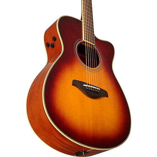 Yamaha FSC-TA TransAcoustic Concert Cutaway Acoustic-Electric Guitar Brown Sunburst - musicians--Friend