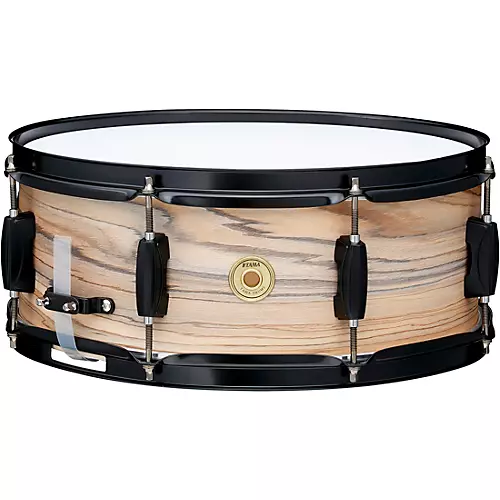 TAMA Woodworks Poplar Snare Drum 14 x 5.5 in. Natural Zebrawood Wrap - musicians--Friend