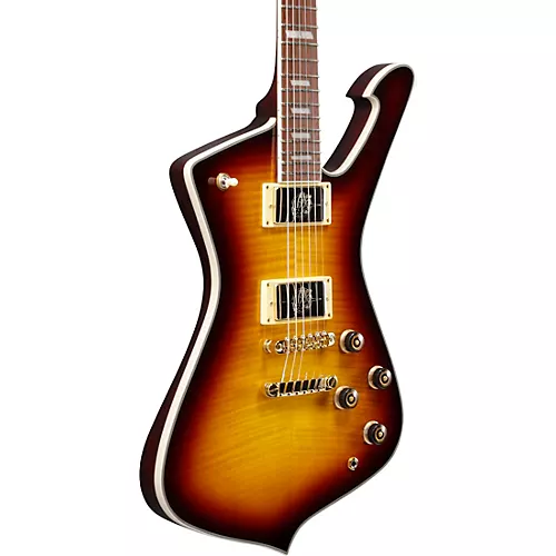 Ibanez Iceman Flamed Maple Electric Guitar Violin Sunburst - musicians--Friend
