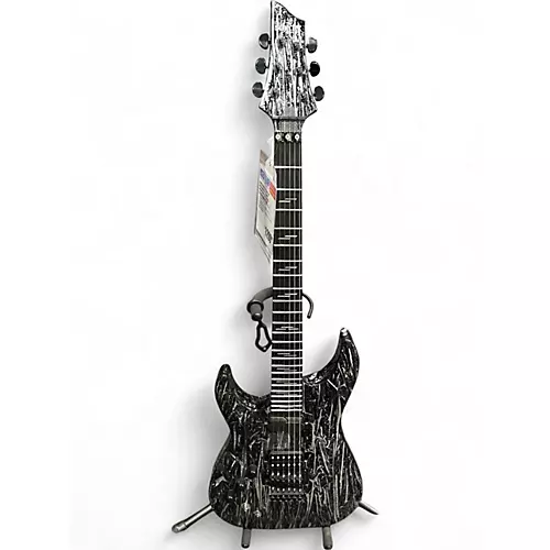 Used Schecter Guitar Research C1 SILVER MOUNTAIN FLOYD ROSE  Silver Electric Guitar Silver - musicians--Friend