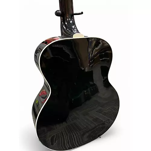 Used Guild jf30-12 Black 12 String Acoustic Electric Guitar Black - musicians--Friend