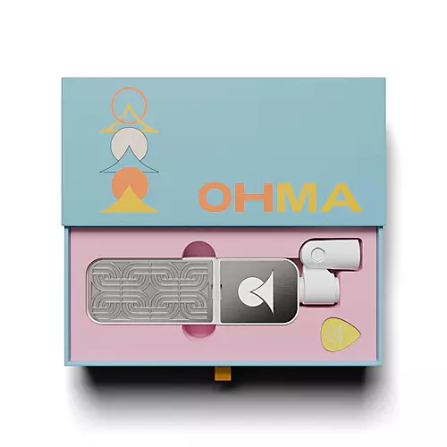 Ohma World Motif Condenser Microphone White & Stainless Steel - musicians--Friend