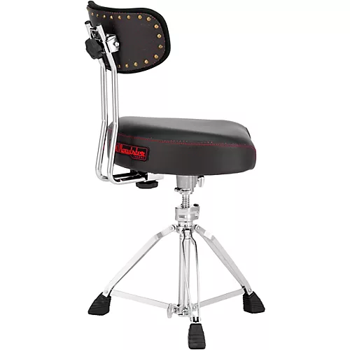 Pearl Roadster D3500BR Multi-Core Saddle Throne w/Backrest Black - musicians--Friend