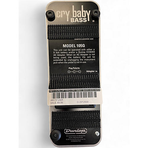 Used Dunlop 105Q Cry Baby Bass Wah Bass Effect Pedal - musicians--Friend