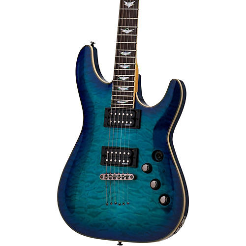 Schecter Guitar Research Omen Extreme-6 Electric Guitar Ocean Blue Burst - musicians--Friend