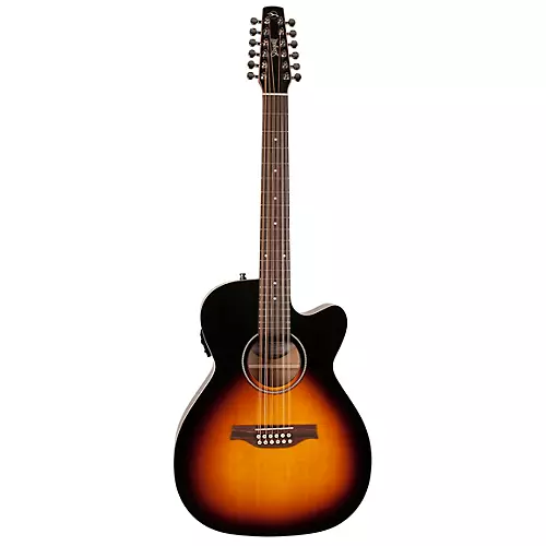 Seagull S12 CH CW GT Presys II 12-String Cutaway Acoustic-Electric Guitar Sunburst - musicians--Friend
