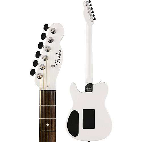 Fender FINNEAS Signature USA Limited-Edition Acoustasonic Telecaster Acoustic-Electric Guitar Arctic White - musicians--Friend