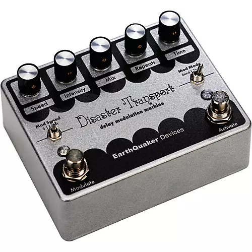 EarthQuaker Devices Limited-Edition Disaster Transport Legacy Reissue Delay Effects Pedal Silver - musicians--Friend