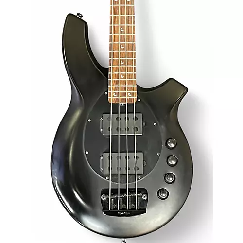 Used Ernie Ball Music Man Bongo 4 String HH Stealth Black Electric Bass Guitar Stealth Black - musicians--Friend