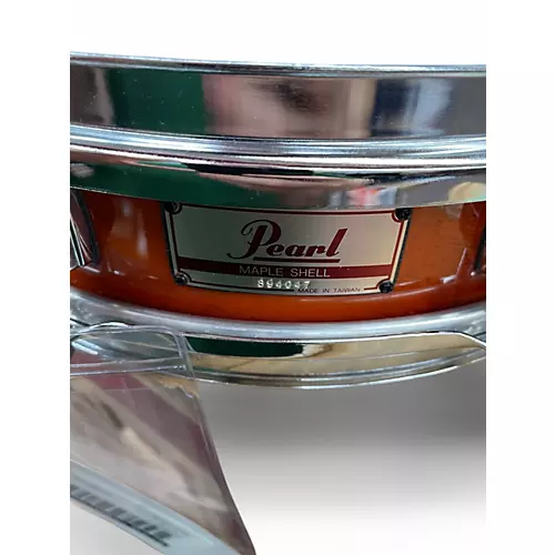 Used Pearl 14in MAPLE PICCOLO SNARE Amber Drum Amber 33 - musicians--Friend