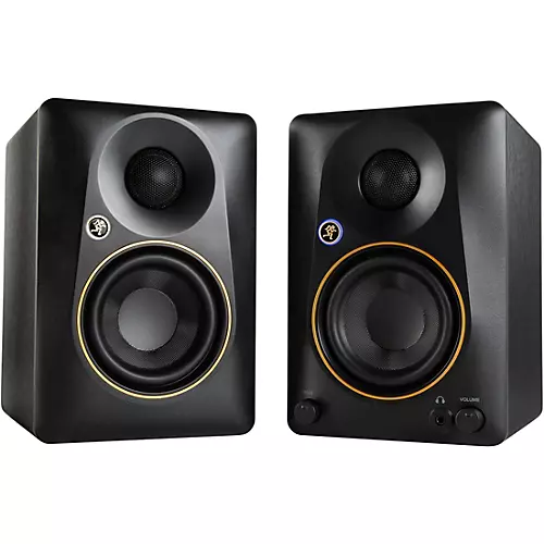 Mackie CR3.5BT-LTD-GLD 3.5 Limited-Edition Gold Trim Powered Studio Monitors With Tone Control and Bluetooth (Pair) - musicians--Friend