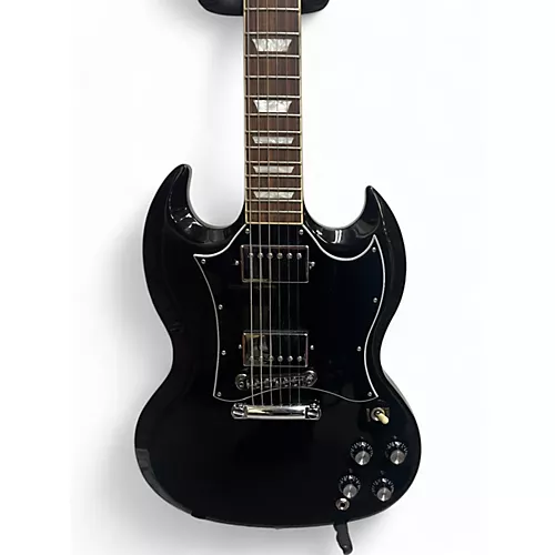 Used Gibson SG Standard Black Solid Body Electric Guitar Black - musicians--Friend