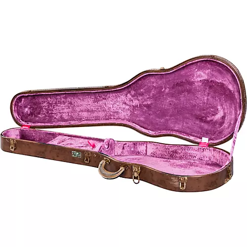 Open-Box Gibson Historic Replica Les Paul Case Hand Aged Condition 1 - Mint Historic Brown Pink - musicians--Friend