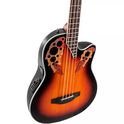 Ovation CEB44-1N-G Celebrity Elite Mid-Depth Acoustic-Electric Bass Guitar New England Burst - musicians--Friend