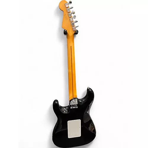 Used Fender American Ultra Luxe Stratocaster Black Sparkle Solid Body Electric Guitar Black Sparkle - musicians--Friend