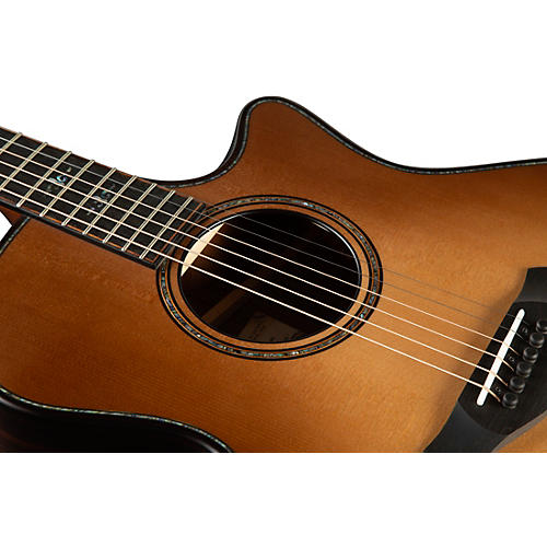 Taylor 914ce Builder's Edition Grand Auditorium Acoustic-Electric Guitar Wild Honey Burst - musicians--Friend