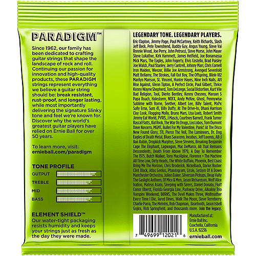 Ernie Ball Paradigm Regular Slinky Electric Guitar Strings - musicians--Friend