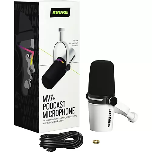 Shure MV7+ Podcast Microphone Black - musicians--Friend