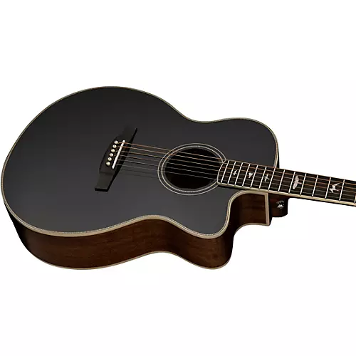 PRS SE A20E All-Mahogany Acoustic-Electric Guitar Black - musicians--Friend
