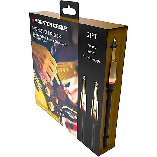Monster Cable Prolink Rock Pro Audio Instrument Cable 21 ft. Black - musicians--Friend