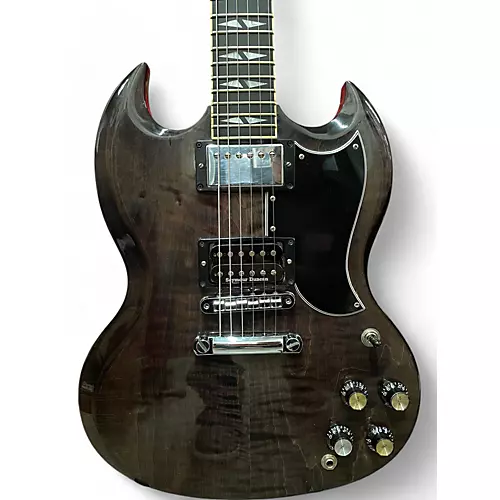 Used 2006 Gibson SG Supreme Trans Black Solid Body Electric Guitar Trans Black - musicians--Friend