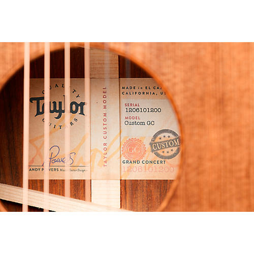 Taylor Custom #2 Cocobolo Grand Concert Acoustic-Electric Guitar Shaded Edge Burst - musicians--Friend