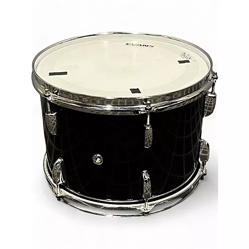 Used Pearl 3 piece WOOD-FIBERGLASS Black Drum Kit Black - musicians--Friend