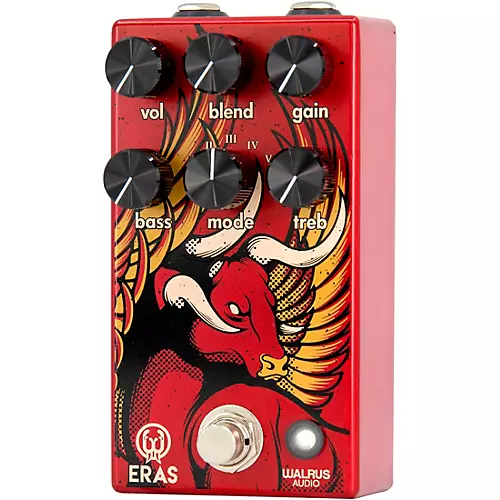 Walrus Audio Eras Five-State Distortion Effects Pedal Red - musicians--Friend