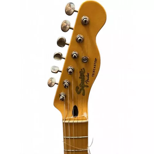Used Squier Classic Vibe 1950S Telecaster White Blonde Solid Body Electric Guitar White Blonde - musicians--Friend
