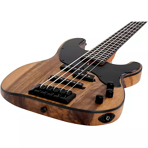 Schecter Guitar Research Model-T 5 Exotic 5-String Black Limba Electric Bass Satin Natural - musicians--Friend
