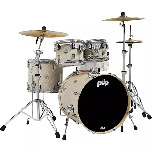 PDP by DW Concept Maple 4-Piece Shell Pack With Chrome Hardware Twisted Ivory - musicians--Friend