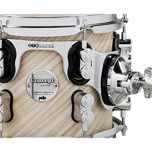 PDP by DW Concept Maple 7-Piece Shell Pack With Chrome Hardware Satin Black - musicians--Friend