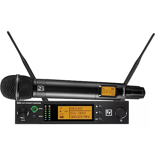 Electro-Voice RE3 Wireless Handheld Set With ND76 Dynamic Cardioid Vocal Microphone Head 653-663MHz 653-663 MHz - musicians--Friend