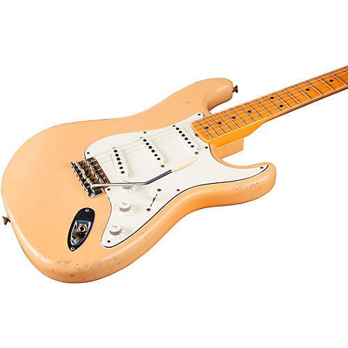 Fender Custom Shop 1958 Stratocaster Journeyman Relic Electric Guitar Masterbuilt by Todd Krause Black - musicians--Friend